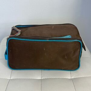 Brown Zip Top Makeup case